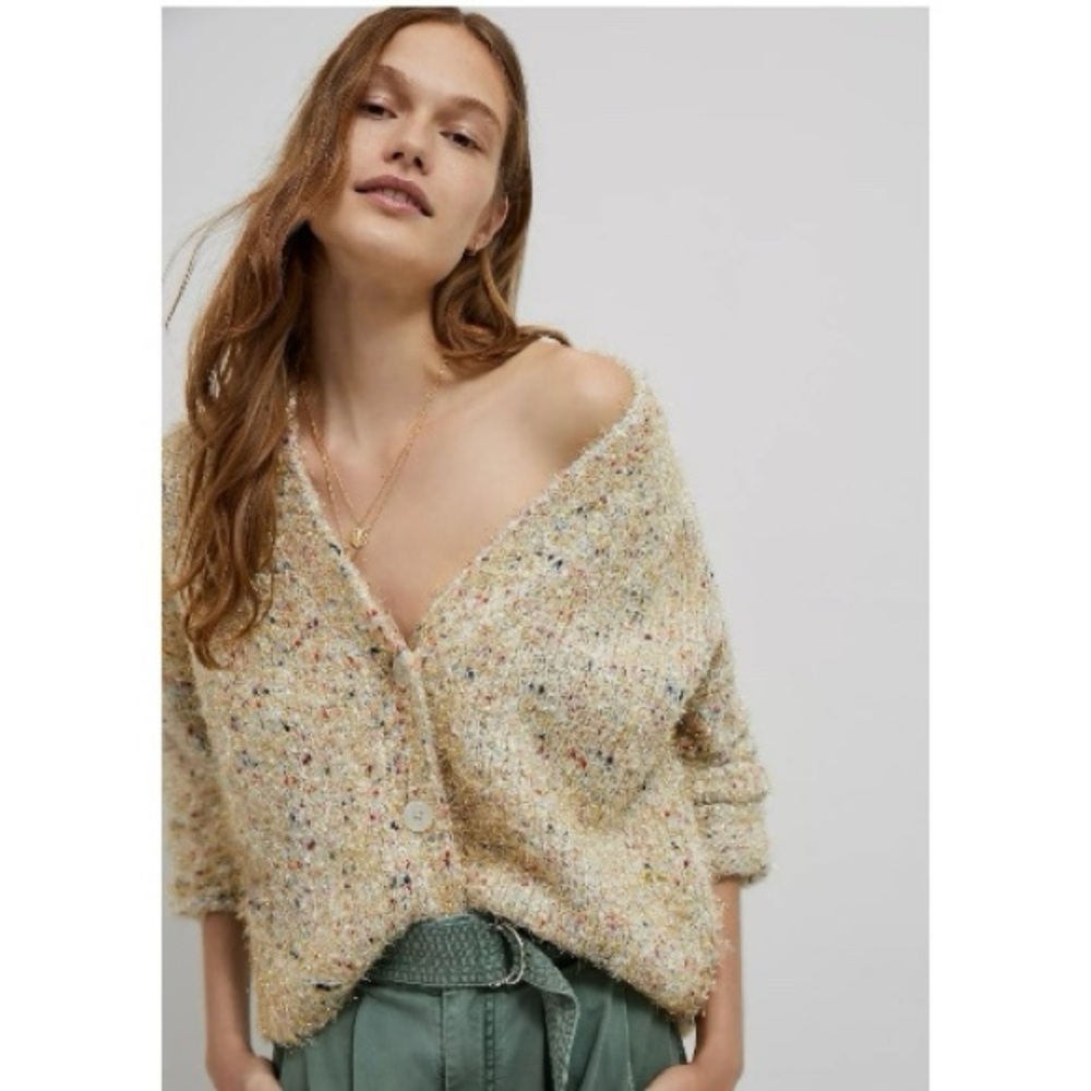 Anthropologie Maeve Cardigan Sweater Large